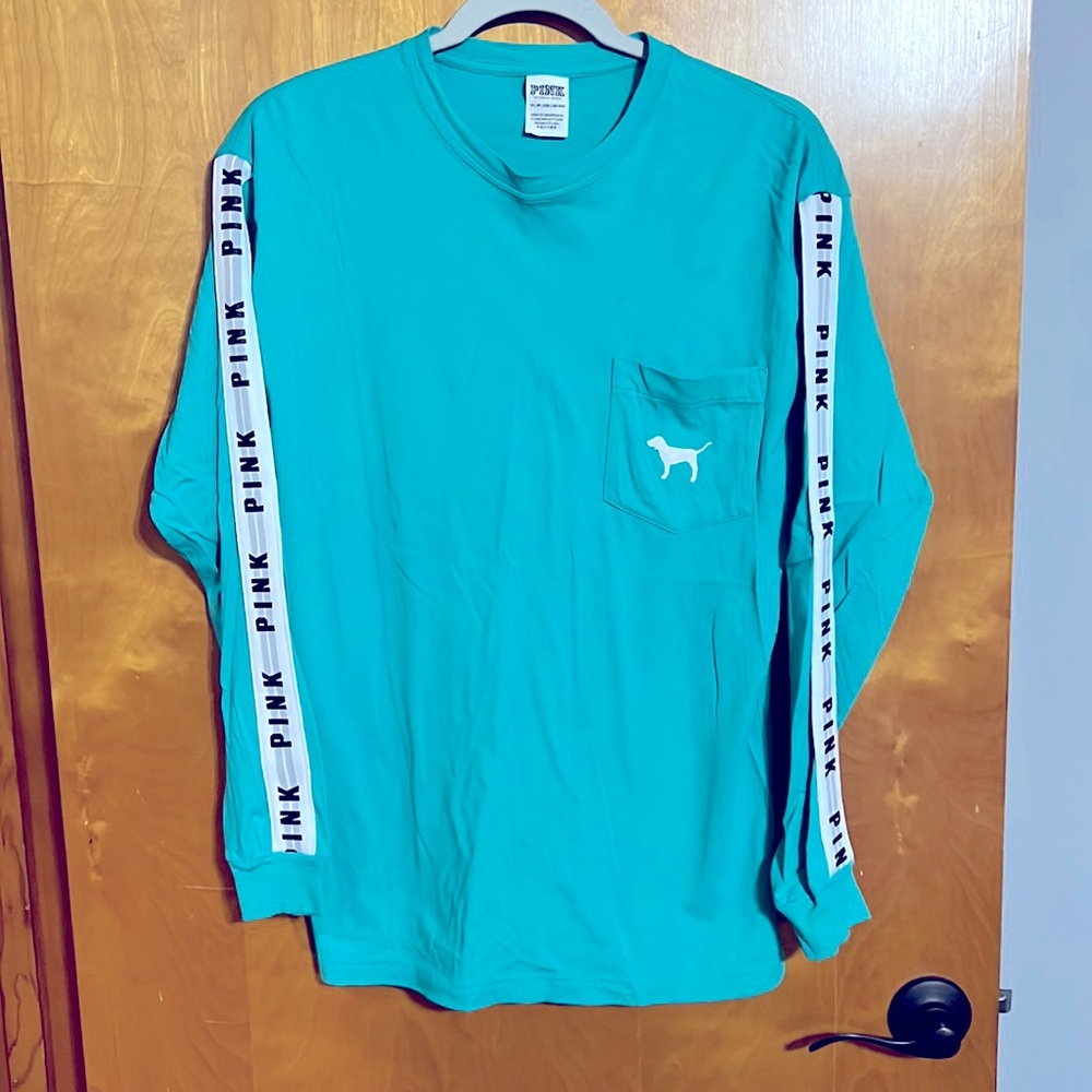 Teal colored Pink brand long sleeve.